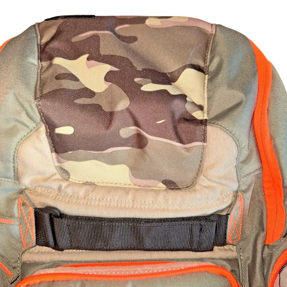 Oakley Icon Utility Backpack Gray Orange Camo Y2K Tactical Skate Laptop Bag